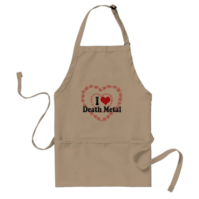 I Love Death Metal Standard Apron (Front)