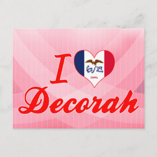 I Love Decorah, Iowa Postcard