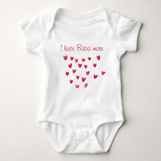 I love Dedo - I love Baba more Baby Bodysuit
