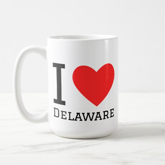 I love Delaware  Coffee Mug (Left)