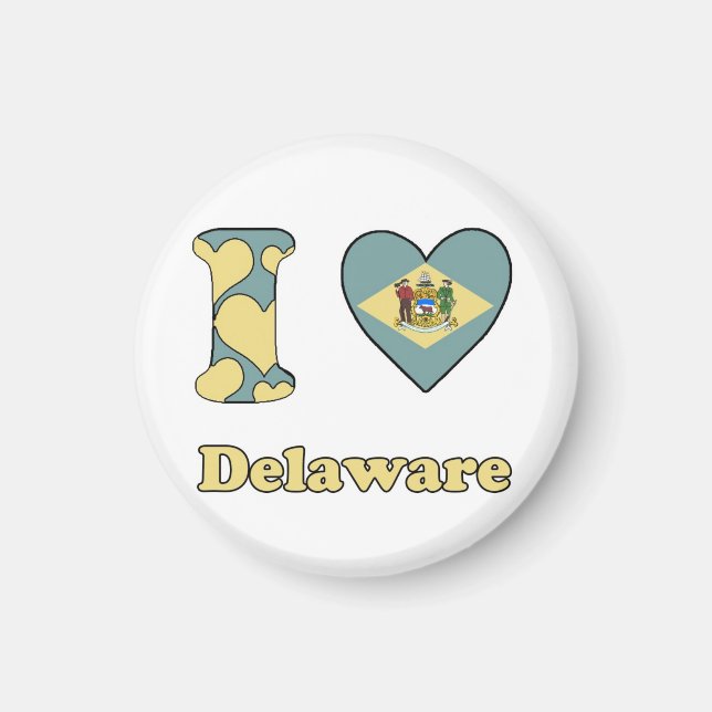 I love Delaware Magnet (Front)