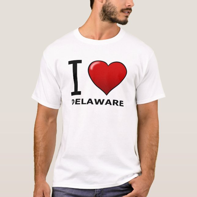 I LOVE DELAWARE T-Shirt (Front)