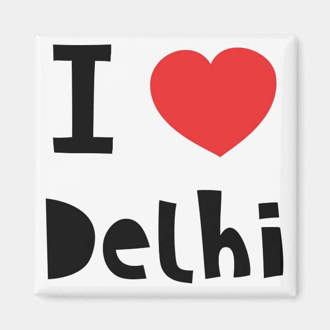 I love Delhi Magnet (Front)