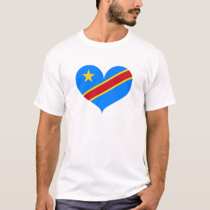 I Love Democratic Republic Of The Congo Flag T-Shirt