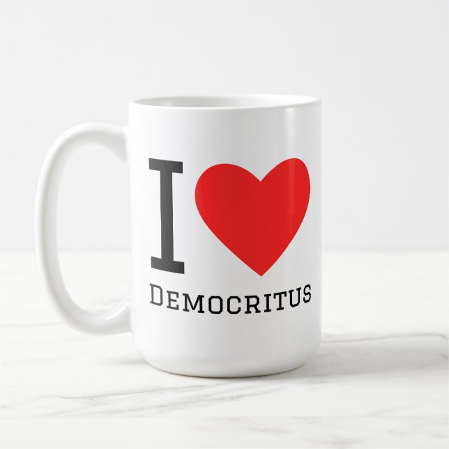 I love Democritus  Coffee Mug (Left)