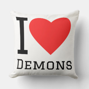 I love demons cushion