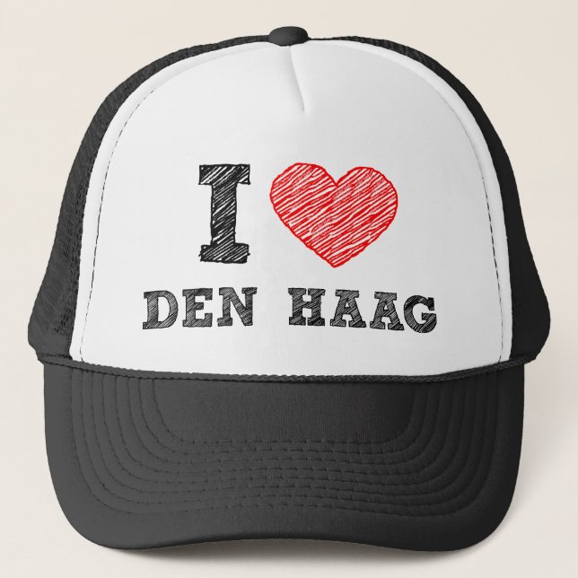 I love Den Haag Trucker Hat (Front)