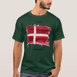 I Love Denmark My Home My Country T-Shirt
