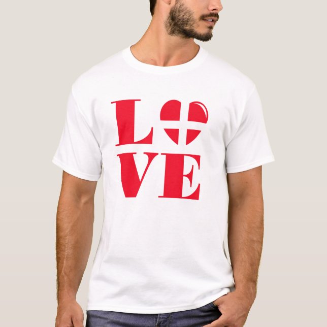 I love Denmark T-Shirt (Front)
