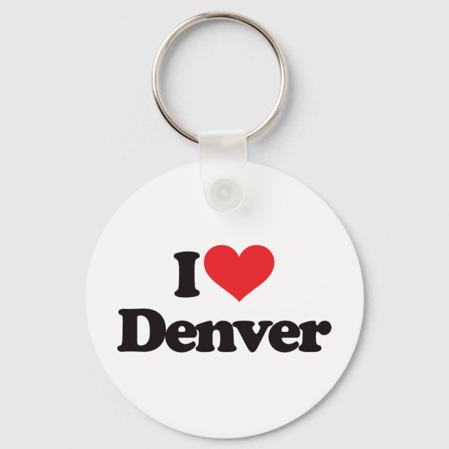 I Love Denver Key Ring (Front)