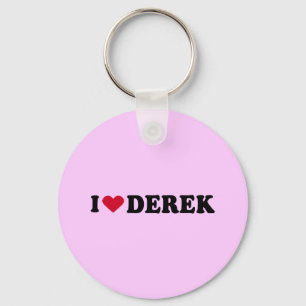 I LOVE DEREK KEY RING