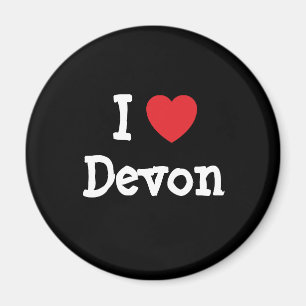 I love Devon heart custom personalised Magnet