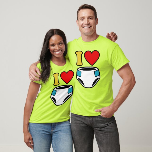 I LOVE DIAPERS T-Shirt (Unisex)