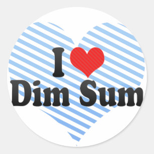 I Love Dim Sum Classic Round Sticker