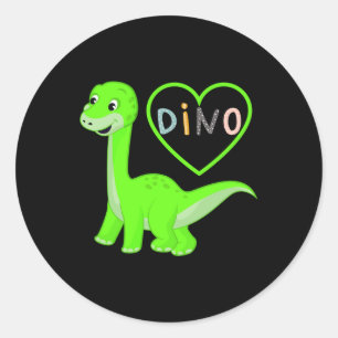 I LOVE DINO - Nice design by Maximum Design : ) Classic Round Sticker