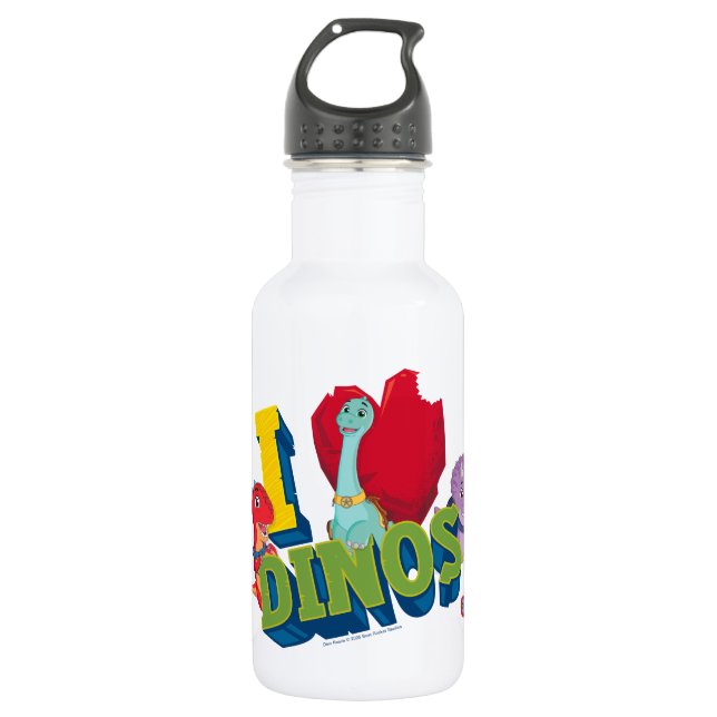 I Love Dinos | Dino Ranch 532 Ml Water Bottle (Front)