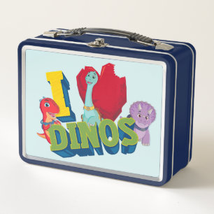 I Love Dinos   Dino Ranch Metal Lunch Box