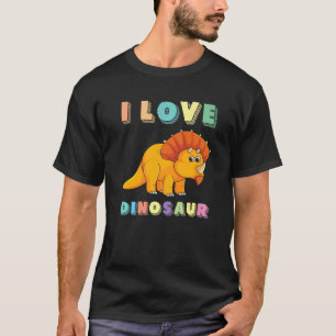 I Love Dinosaur Dinosaurs Dino Triceratops T-Shirt