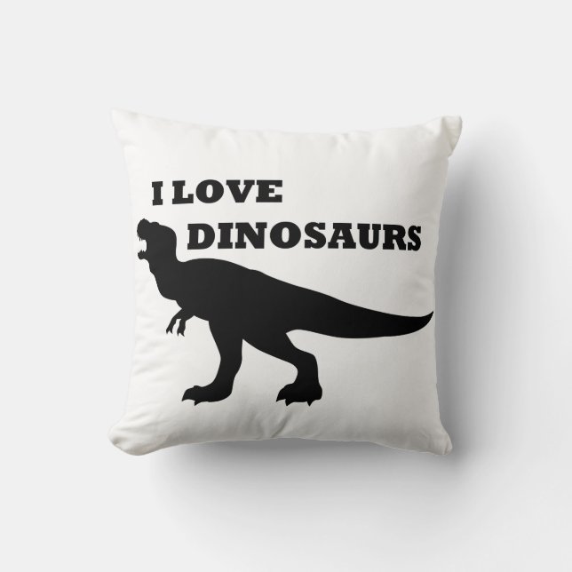I Love Dinosaurs! Cushion (Front)