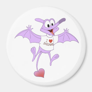 I Love Dinosaurs magnet- Pterodactyl Magnet
