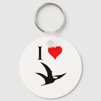 I Love Dinosaurs - Pterodactyl Key Ring