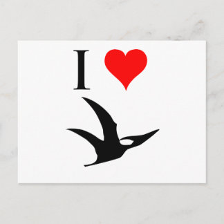 I Love Dinosaurs - Pterodactyl Postcard