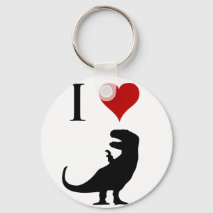 I Love Dinosaurs - T-Rex Key Ring
