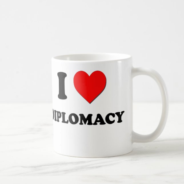 I Love Diplomacy Coffee Mug (Right)