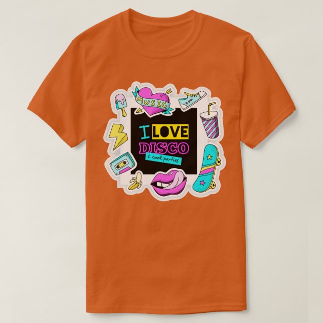 I Love Disco  T-Shirt (Design Front)