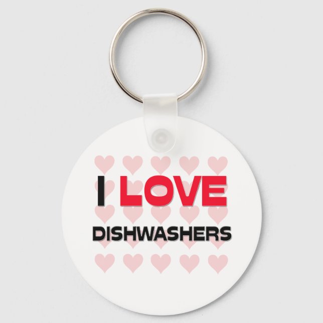 I LOVE DISHWASHERS KEY RING (Front)