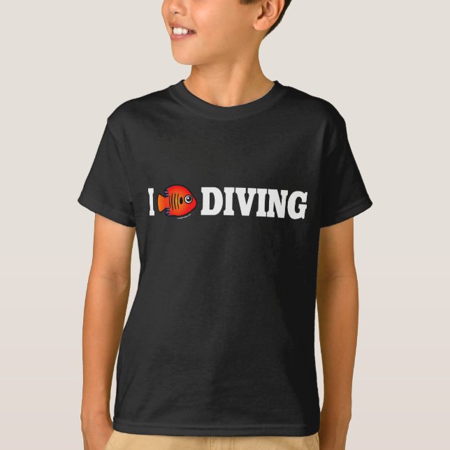 I Love Diving T-Shirt (Front)