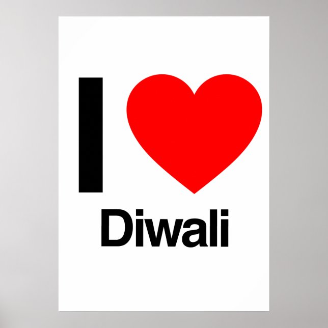 i love diwali poster (Front)
