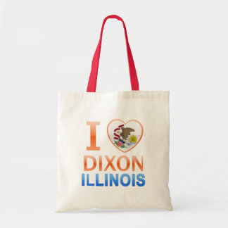 I Love Dixon, IL Tote Bag