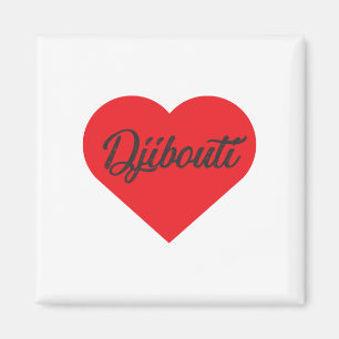I Love Djibouti Magnet