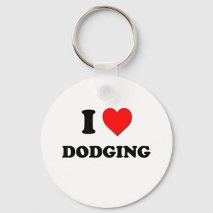 I Love Dodging Key Ring