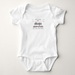 i love dog baby bodysuit
