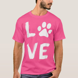 I Love Dog Paw Dog Print Dog Lover Dog Owner Dog N T-Shirt