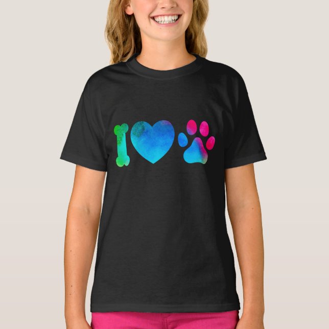 I Love Dog T-Shirt (Front)