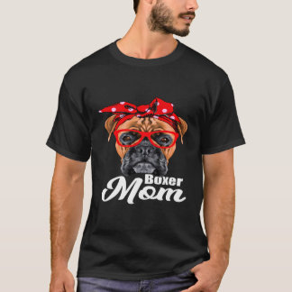 I Love Dogs Boxer Mum T-Shirt