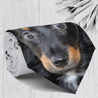 I Love Dogs Dachshund Neck Tie