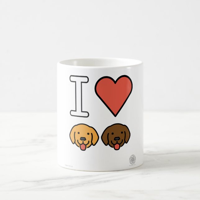 I Love Dogs (emojis) mug (Center)