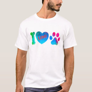 I Love Dogs Mens T-Shirt, Dog Dad Tee