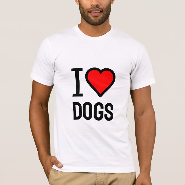 I love dogs T-Shirt (Front)