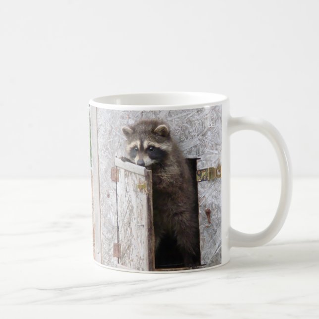 I LOVE DOING MORNINGS RACCOON MUG (Right)