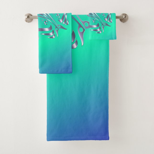 I Love Dolphins Bath Towel Set (Insitu)