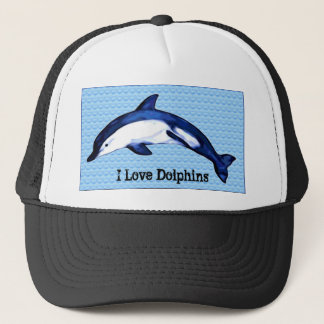 I Love Dolphins Trucker Hat