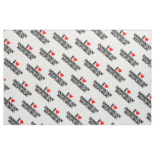 I LOVE DOMINICAN REPUBLIC FABRIC