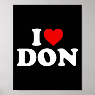 I Love Don - Heart Poster