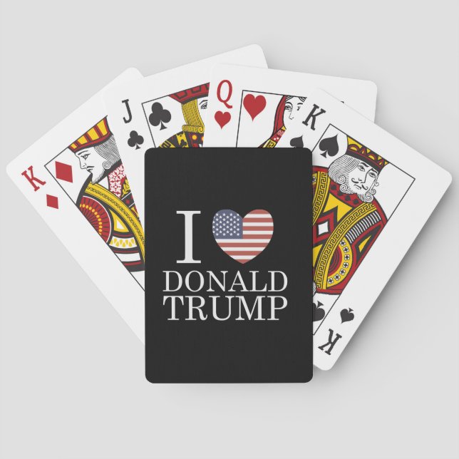 I Love Donald Trump Playing Cards (Back)