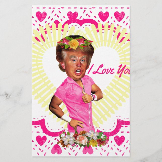 i love donald trump stationery (Front)